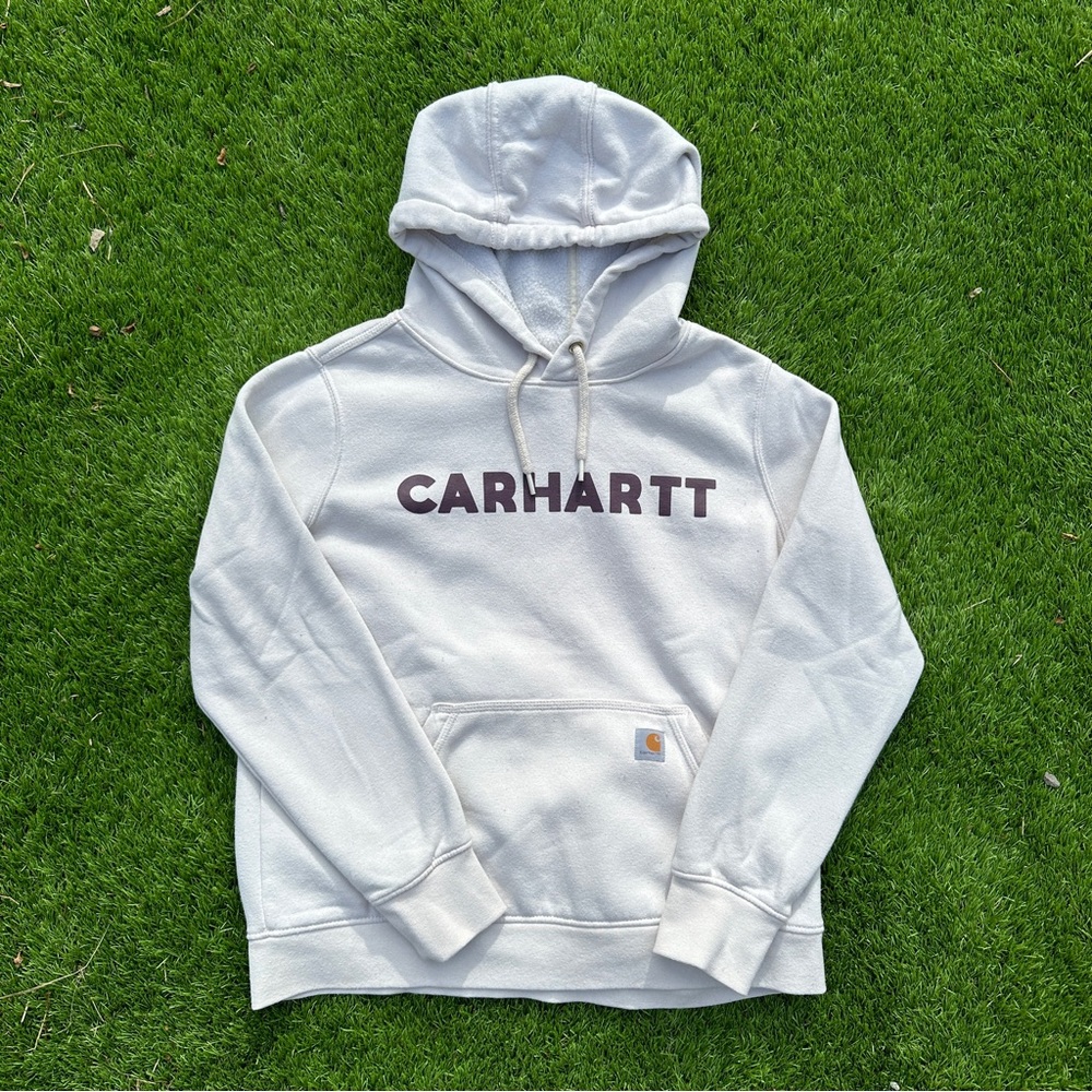 Carhartt Cream Relaxed Fit Hoodie